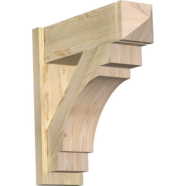 Ekena Millwork Merced Rough Sawn Arts and Crafts Outlooker, Douglas Fir, 8"W x 26"D x 26"H OUT08X26X26MRC03RDF - main